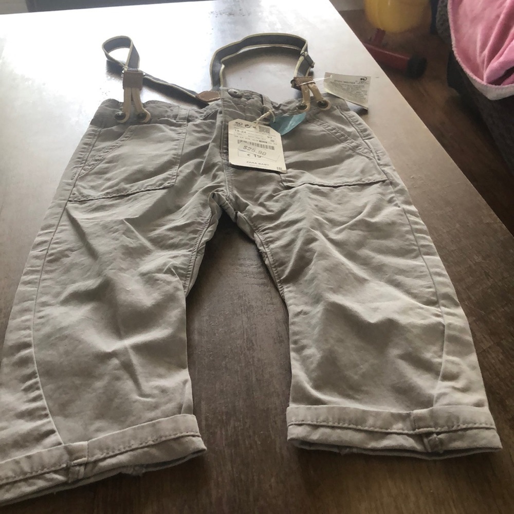 Zara Baby Boy Collection suspender pants